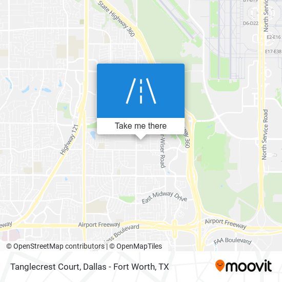 Tanglecrest Court map