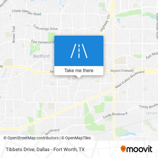 Tibbets Drive map