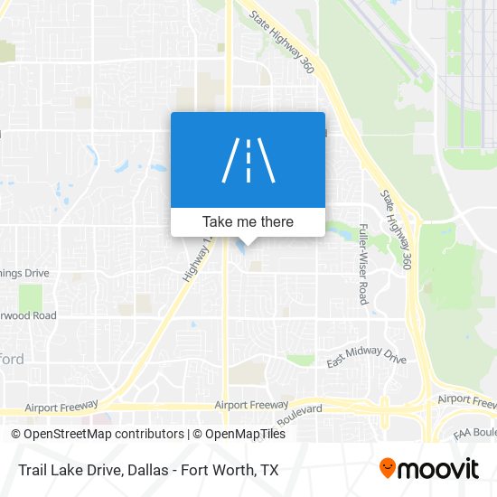 Trail Lake Drive map