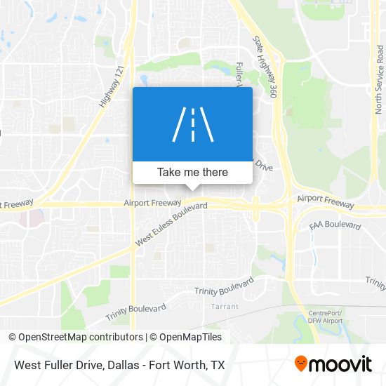 West Fuller Drive map