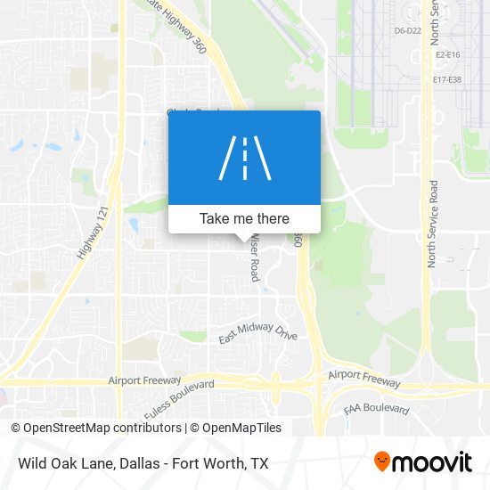 Wild Oak Lane map