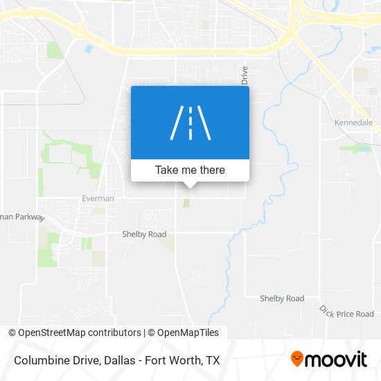 Columbine Drive map