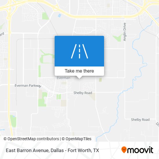 East Barron Avenue map