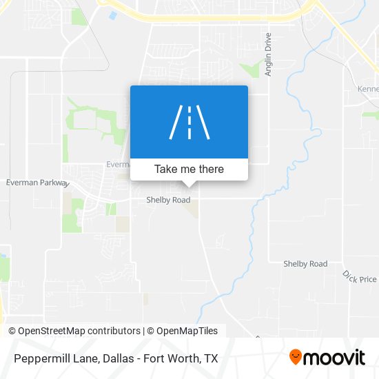 Peppermill Lane map
