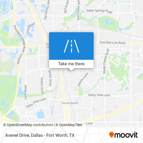 Avenel Drive map