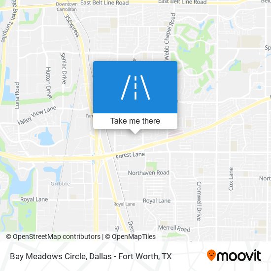 Bay Meadows Circle map