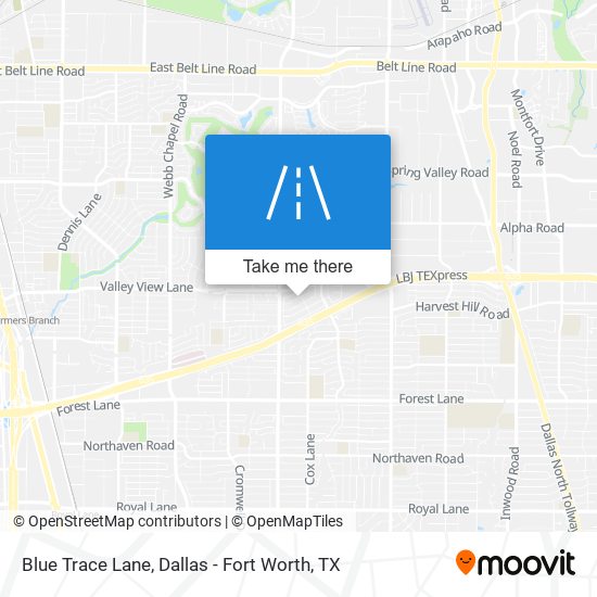 Blue Trace Lane map