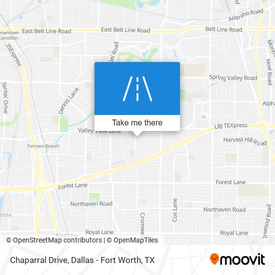 Mapa de Chaparral Drive