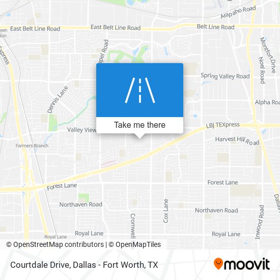 Mapa de Courtdale Drive