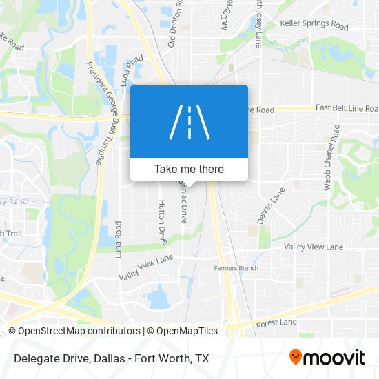 Delegate Drive map