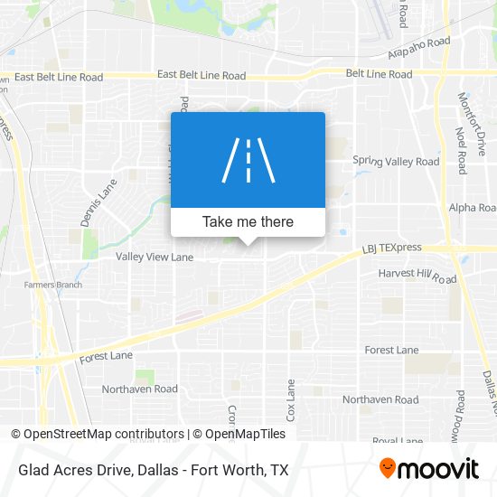 Glad Acres Drive map
