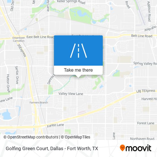 Golfing Green Court map
