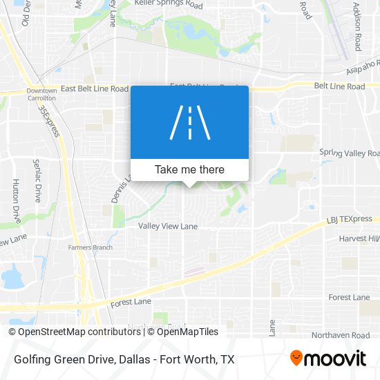 Golfing Green Drive map