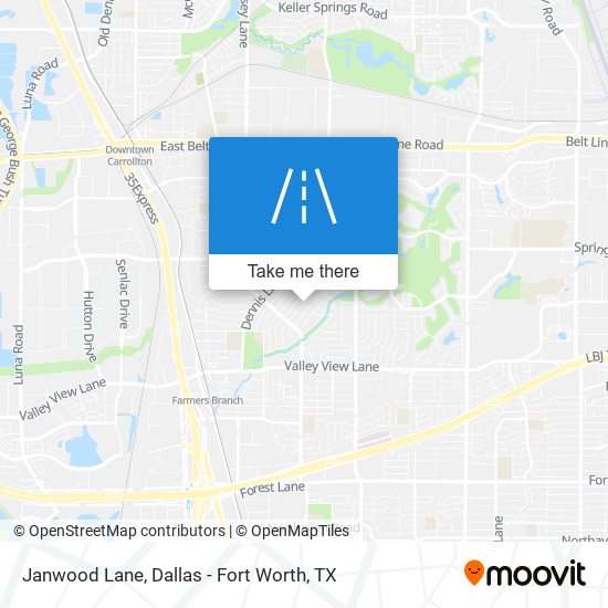 Janwood Lane map