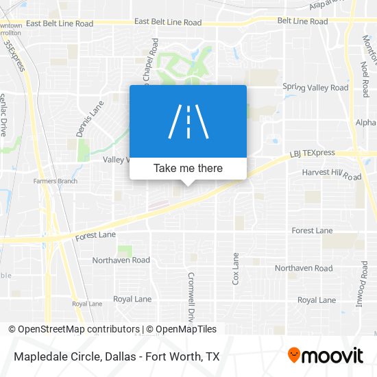 Mapledale Circle map