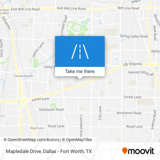 Mapledale Drive map