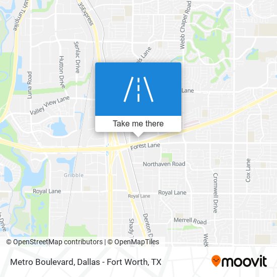 Metro Boulevard map