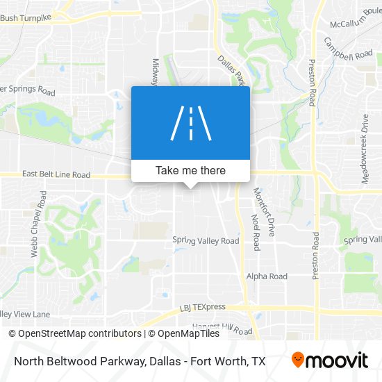 North Beltwood Parkway map