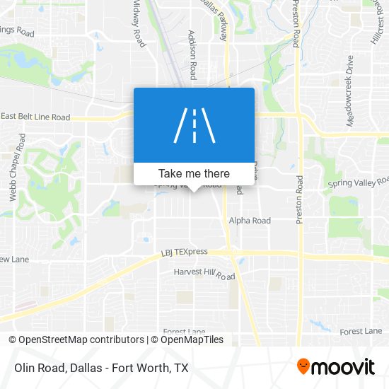 Mapa de Olin Road