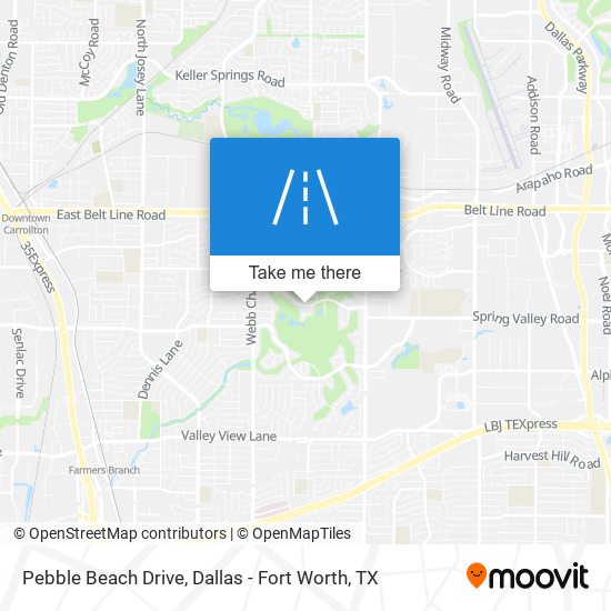 Pebble Beach Drive map
