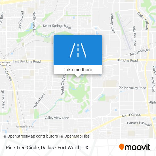 Pine Tree Circle map