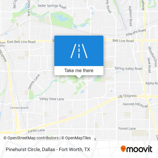Pinehurst Circle map