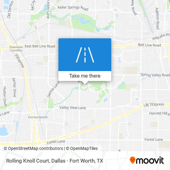Rolling Knoll Court map