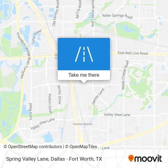 Spring Valley Lane map