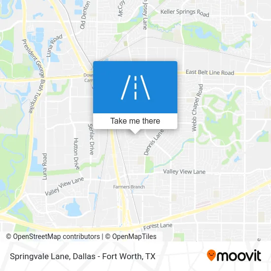 Springvale Lane map