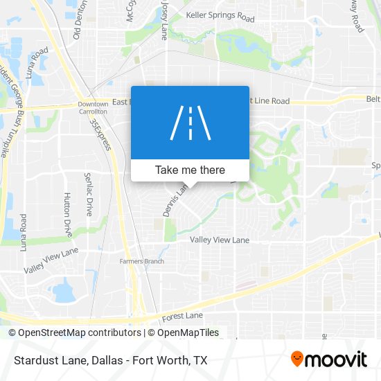 Stardust Lane map