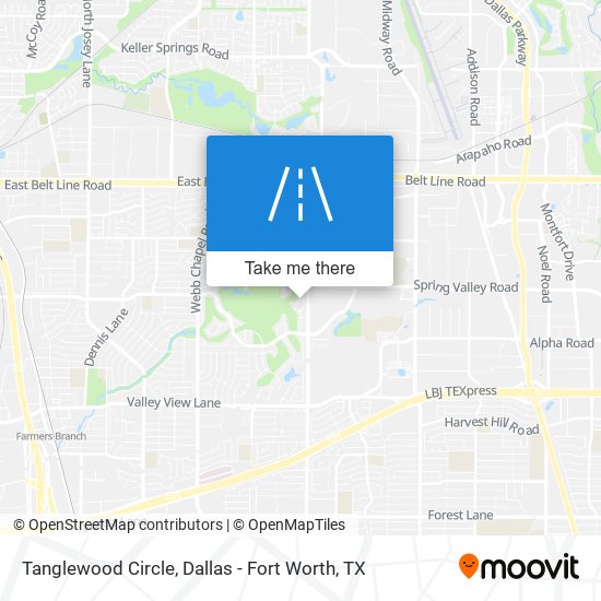 Tanglewood Circle map