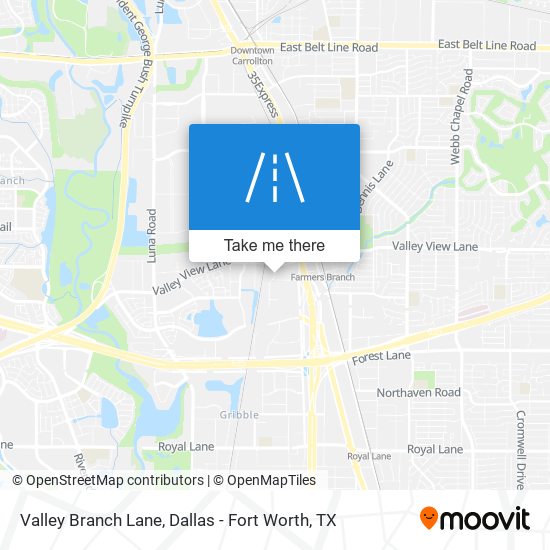 Valley Branch Lane map