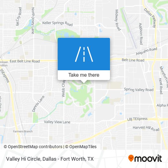Valley Hi Circle map
