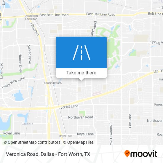 Veronica Road map