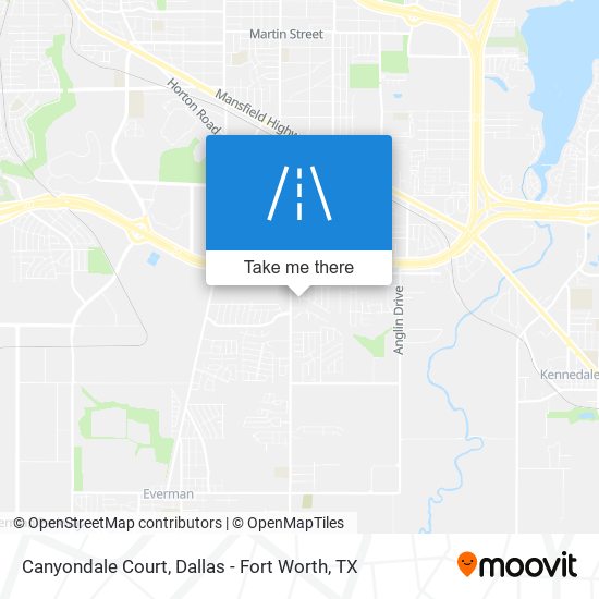 Canyondale Court map