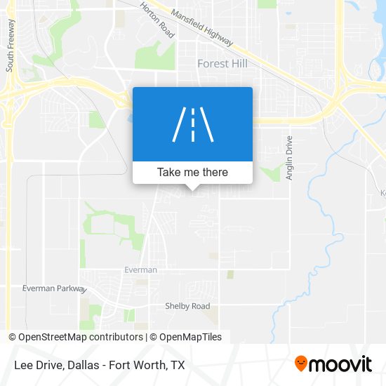 Lee Drive map