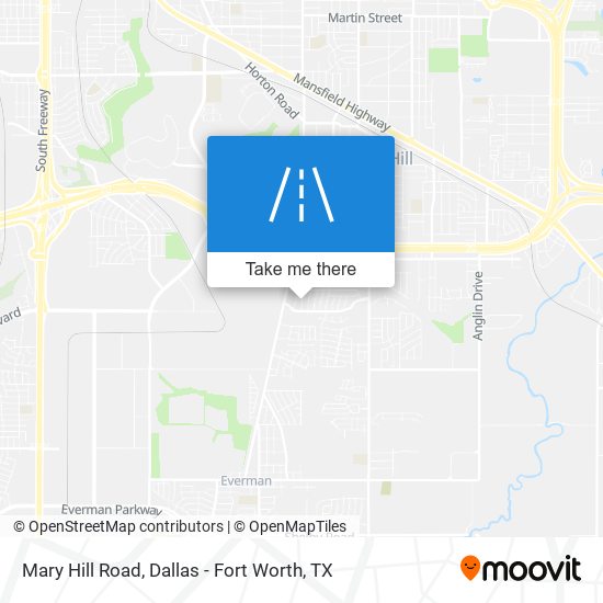 Mary Hill Road map