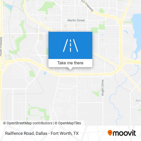 Railfence Road map