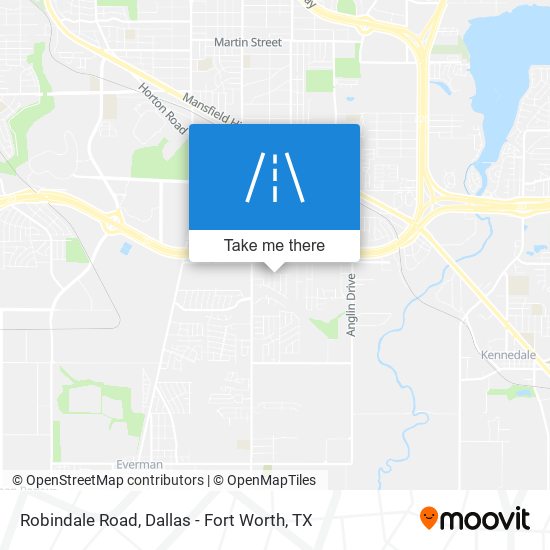 Robindale Road map