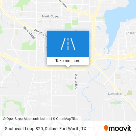 Mapa de Southeast Loop 820