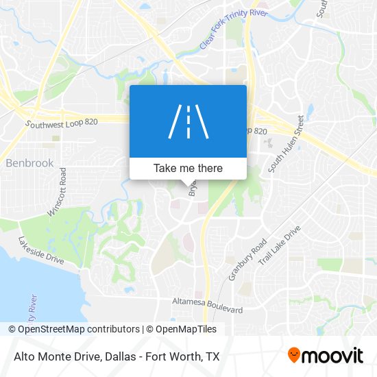Alto Monte Drive map