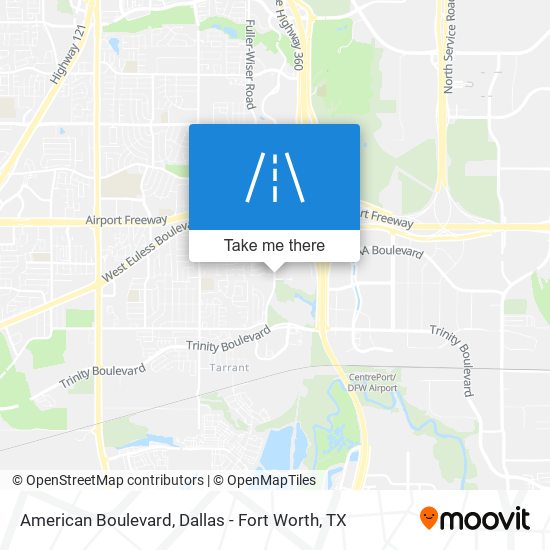 Mapa de American Boulevard