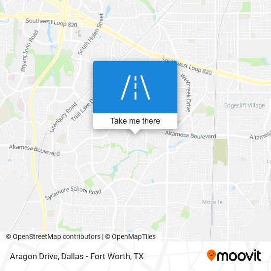Aragon Drive map