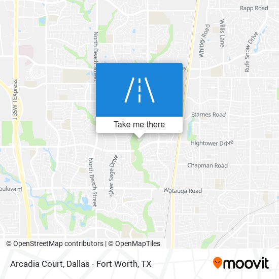 Arcadia Court map