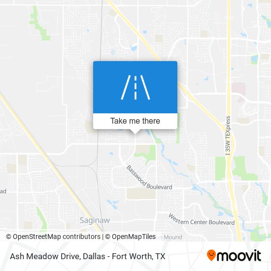 Ash Meadow Drive map