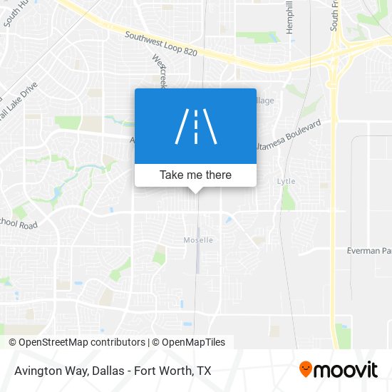 Avington Way map