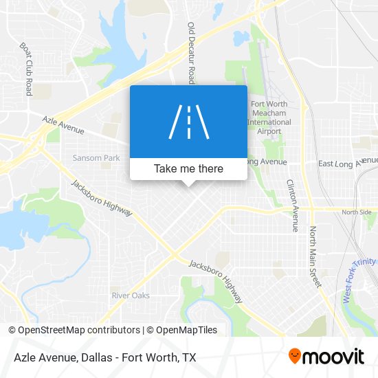 Azle Avenue map