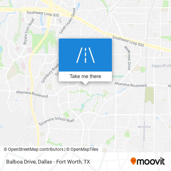 Balboa Drive map