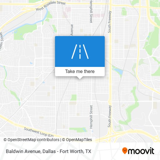 Baldwin Avenue map