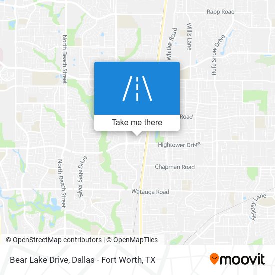 Bear Lake Drive map